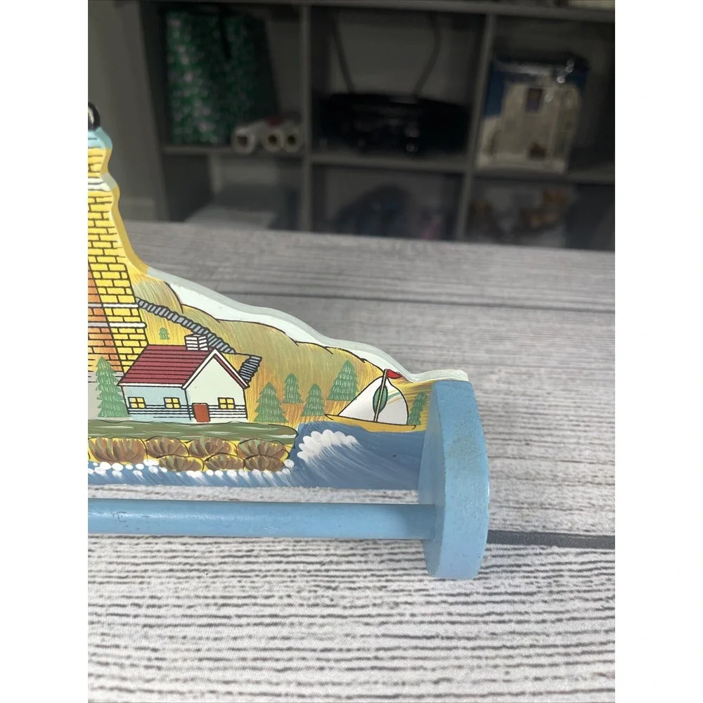 Lighthouse Wooden‎ Magnetic Hand Towel Holder
